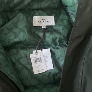 Mens coach jacket 3-1 shirling parka rosin/dk green sig size XL